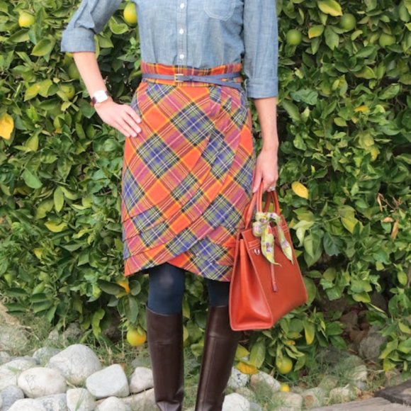 NWT Anthropologie Plenty by Tracy Reese Easy Keeper Plaid skirt (size 4) - Picture 13 of 15